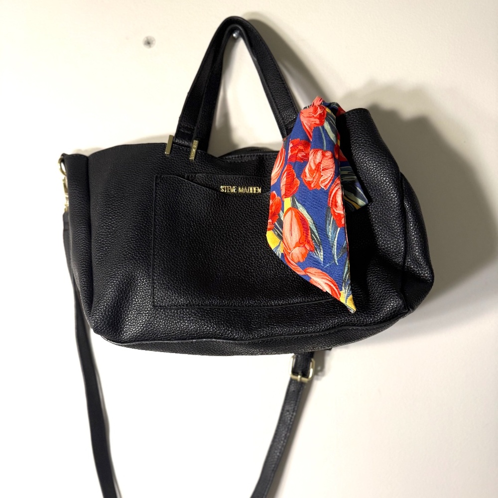 STEVE MADDEN leather black cute purse